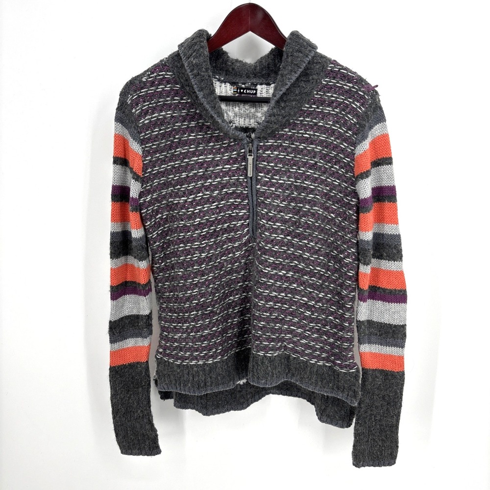 Smartwool X Chup‎ Potlach 1/2 Zip Women's Aztec Shawl Collar Sweater Size Small